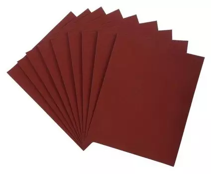 Шкурка шлифовальная в листах Lom, на бумажной основе водостойкая, 230 х 280, р2000, 10 шт.