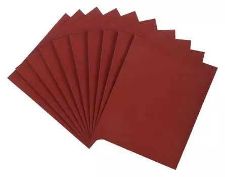 Шкурка шлифовальная в листах Lom, на бумажной основе водостойкая, 230 х 280, р240, 10 шт.