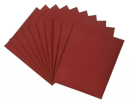 Шкурка шлифовальная в листах Lom, на бумажной основе водостойкая, 230 х 280, р320, 10 шт.