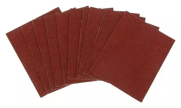 Шкурка шлифовальная в листах Tundra, на тканевой основе водостойкая, 230 х 280, р36, 10 шт.