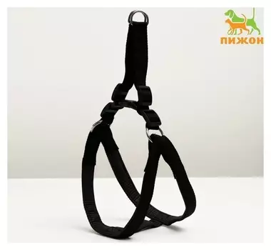 Шлейка "Комфорт" комбинированная, 2,5 см, ОШ 55-60 см, ОГ 60-65 см, чёрная