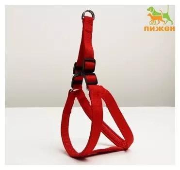 Шлейка "Комфорт" комбинированная, 2,5 см, ОШ 55-70 см, ОГ 60-73 см, красная