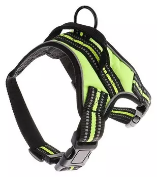 Шлейка мягкая улучшенная, размер XL, расширенная (ОШ 54-69 см, ОГ 64-86 см), зеленая