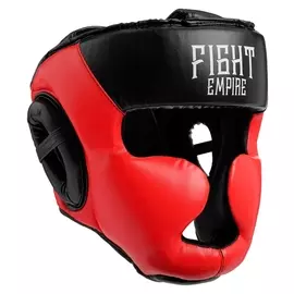 Шлем боксёрский соревновательный Fight Empire, размер L, цвет красный