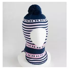 Шлем-капор детский, цвет синий, размер 48-50