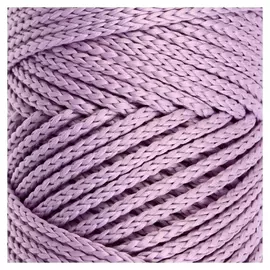Шнур для вязания без сердечника 100% полиэфир, ширина 3мм 100м/210гр, (96 сиреневый)