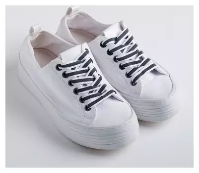 Шнурки для обуви 70см светоотражающие, цвет белый You Are The Best, пара + переводное тату