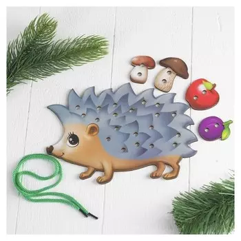 Шнуровка фигурная Ёжик на ножках