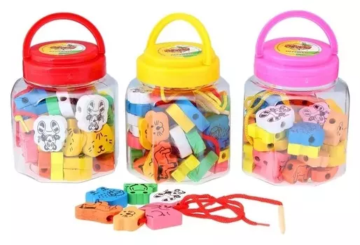 Шнуровка в банке Животные