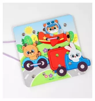 Шнуровка Зверята путешественники