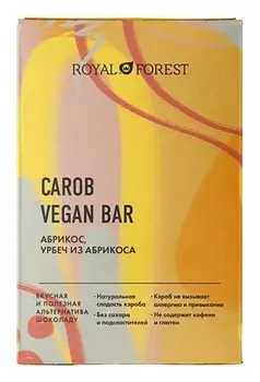 Шоколад Абрикос, урбеч абрикосовый Carob Vegan Bar