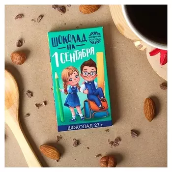 Шоколад молочный «1 сентября», в коробке, 27 г