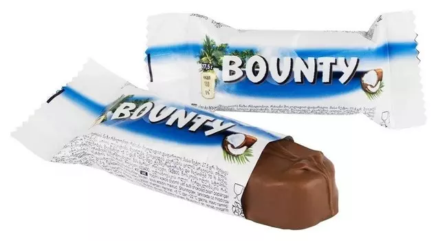 Шоколадный батончик Bounty миниc, 1кг