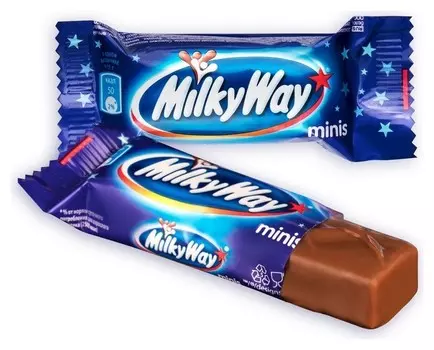 Шоколадный батончик Milky Way миниc, 1кг