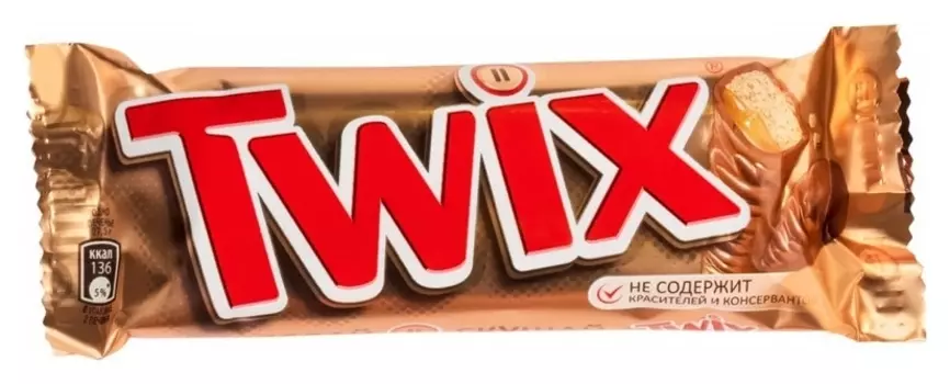 Шоколадный батончик Twix 55г