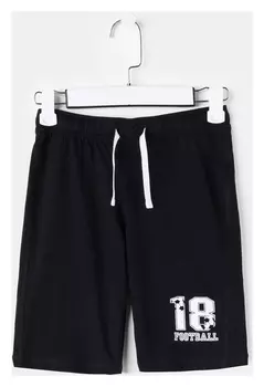 Шорты для мальчика, цвет чёрный, рост 128 см (64)