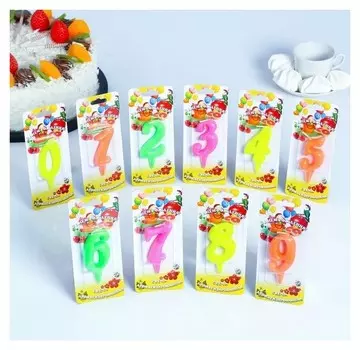 Шоу-бокс со свечами для торта Цифры Мармеладки