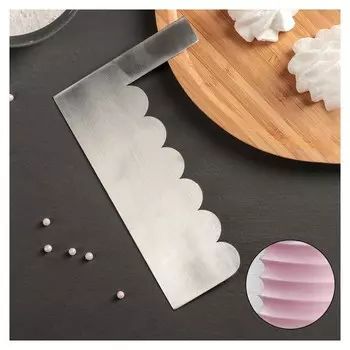 Шпатель кондитерский 18×11 см "Волны"