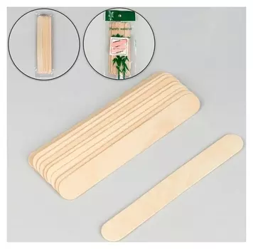 Шпатели для депиляции, деревянные, 15 × 1,7 см, 10 шт