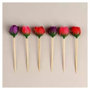 Шпажки «Цветок» набор 6 шт.