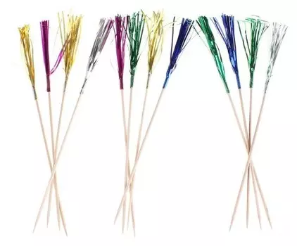 Шпажки для канапе "Праздник" (набор 12 шт) дождик