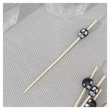 Шпажки El Dia De Muertos, 25 шт, 12 см, бамбук, цвет чёрный