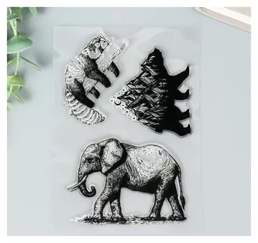 Штамп для творчества силикон "Животные"