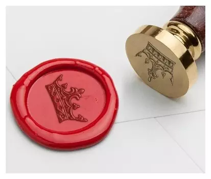 Штамп золотой «Корона», 2.5 х1,5 см