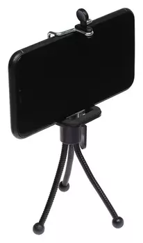 Штатив Luazon настольный, для телефона, компактный, гибкие ножки, чёрный