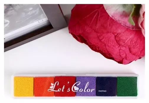 Штемпельная подушка "Цветная"