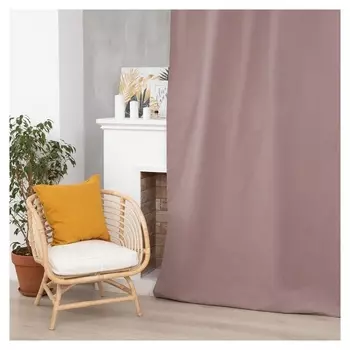 Штора этель, 150х270 см, сиреневый, 100% хлопок