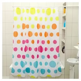 Штора для ванной комнаты доляна «Цветное драже», 180×180 см, полиэстер