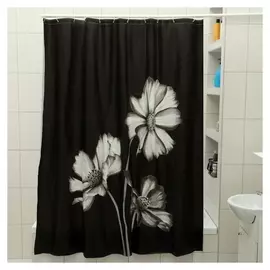 Штора для ванной комнаты доляна «Герберы», 180×180 см, EVA