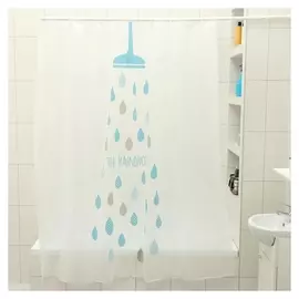 Штора для ванной комнаты доляна «Капли», 180×180 см, EVA