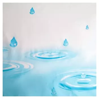 Штора для ванной комнаты доляна «Капли», 200×180 см, EVA