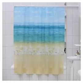 Штора для ванной комнаты доляна «Прибой», 180×180 см, EVA