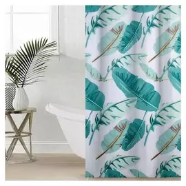 Штора для ванной комнаты доляна «Тропики», 180×180 см, полиэстер