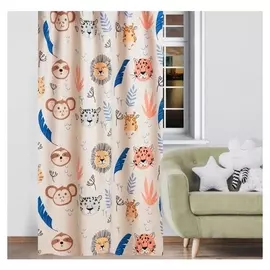 Штора "Этель" African Friends, 145*260 см, 100% хлопок