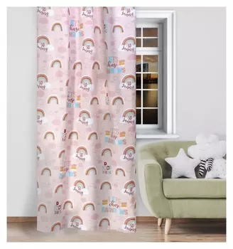 Штора "Этель" Pink Rainbow, 145*260 см, 100% хлопок