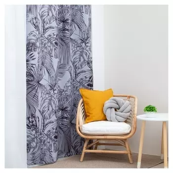 Штора "Этель" Tropical Vibes, 145*260 см, 100% п/э, блэкаут