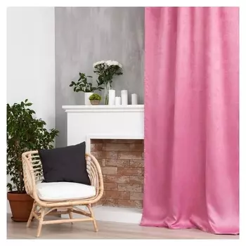 Штора портьерная этель "Классика"цв.розовый, 270*300 см,100% п/э