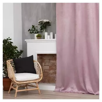 Штора портьерная этель "Классика"цв.светло-розовый, 270*300 см,100% п/э