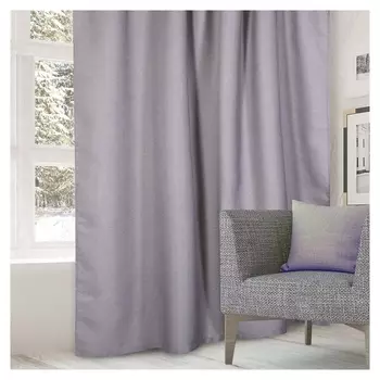 Штора портьерная "Этель" 200*270 см натура серый,100% п/э