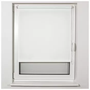 Штора рулонная BRABIX 60х175 см, текстура - лён, защита 55-85%, 200 г/м2, белый S-5