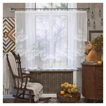 Штора со шторной лентой, 160х250см, белый, 100% полиэстер