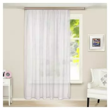 Штора тюль 200х275 см, цвет белый