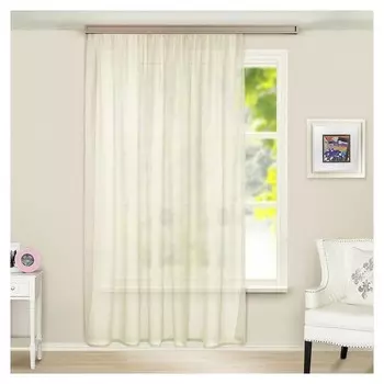Штора тюль 200х275 см, цвет молочный