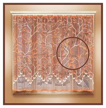 Штора тюль на шторной ленте 250х160 см цв.беж.с, 250х160 см, арт.р.с755а