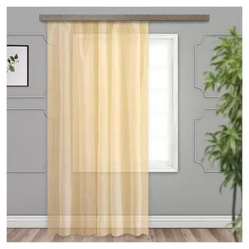 Штора вуаль 200х260 см, шампань, пэ 100%