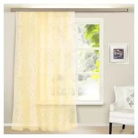 Штора вуаль с тиснением 280х260 см, цвет шампань